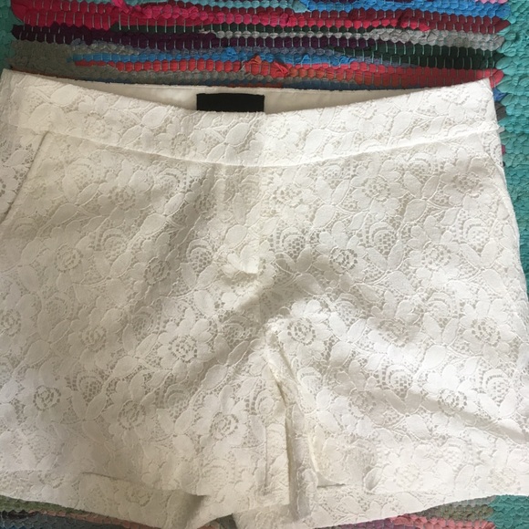 Cynthia Rowley Pants - Cynthia Rowley White Lace Women's Shorts